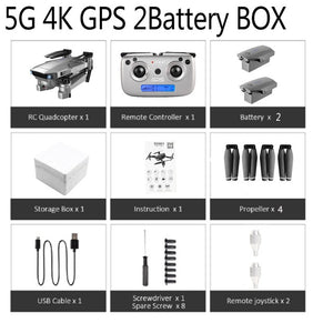 SG907 Quadcopter GPS Drone with 4K HD Dual Camera Wide Angle Anti-shake WIFI FPV RC Foldable Drones Professional GPS Follow Me