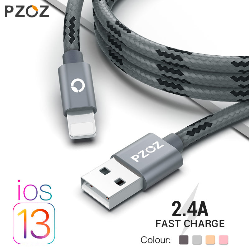PZOZ usb cable for iphone cable 11 pro max Xs Xr X 8 7 6 plus 6s 5s plus ipad air mini 4 fast charging cables For iphone charger