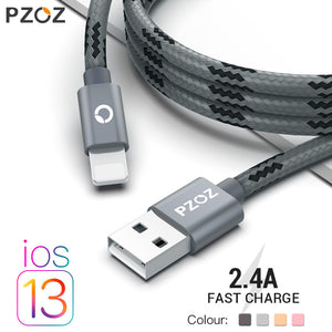 PZOZ usb cable for iphone cable 11 pro max Xs Xr X 8 7 6 plus 6s 5s plus ipad air mini 4 fast charging cables For iphone charger