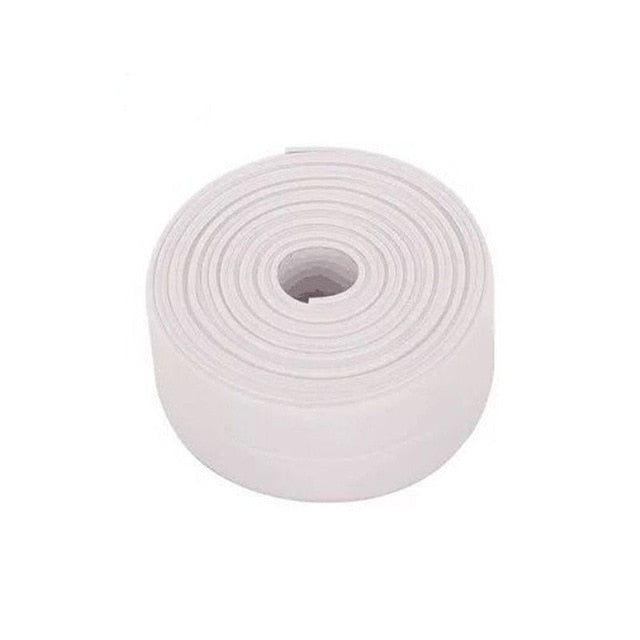 3.2mx38mm Bathroom Shower Sink Bath Sealing Strip Tape White PVC Self adhesive Waterproof Wall Sticker for Bathroom Kitchen