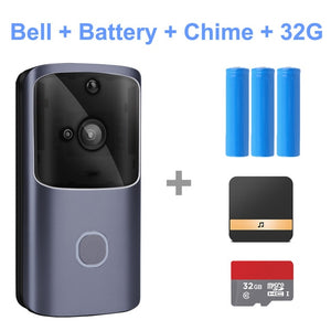 HISMAHO WIFI Doorbell Video Door Intercom 720P HD Wireless Smart Home IP Door Bell Camera Security Alarm IR Night Vision