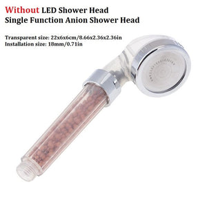 LED/No LED Rainfall Shower Head 7 Color Changing Shower Head No Battery Automatic Waterfall Shower Single Bathroom Showerhead