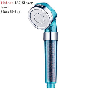 LED/No LED Rainfall Shower Head 7 Color Changing Shower Head No Battery Automatic Waterfall Shower Single Bathroom Showerhead