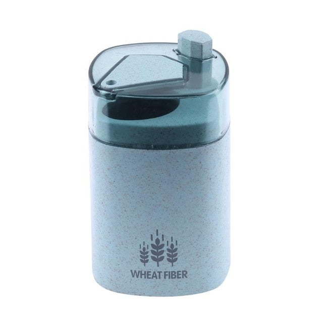 Automatic Toothpick Holder Container Wheat Straw Household Table Toothpick Storage Box Toothpick Dispenser