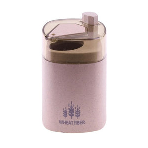 Automatic Toothpick Holder Container Wheat Straw Household Table Toothpick Storage Box Toothpick Dispenser