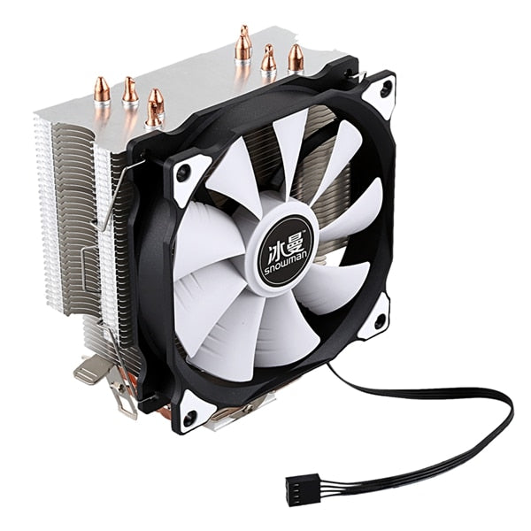 SNOWMAN CPU Cooler Master 4 Pure Copper Heat-pipes freeze Tower Cooling System CPU Cooling Fan with PWM Fans