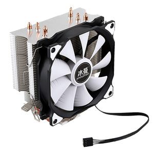 SNOWMAN CPU Cooler Master 4 Pure Copper Heat-pipes freeze Tower Cooling System CPU Cooling Fan with PWM Fans