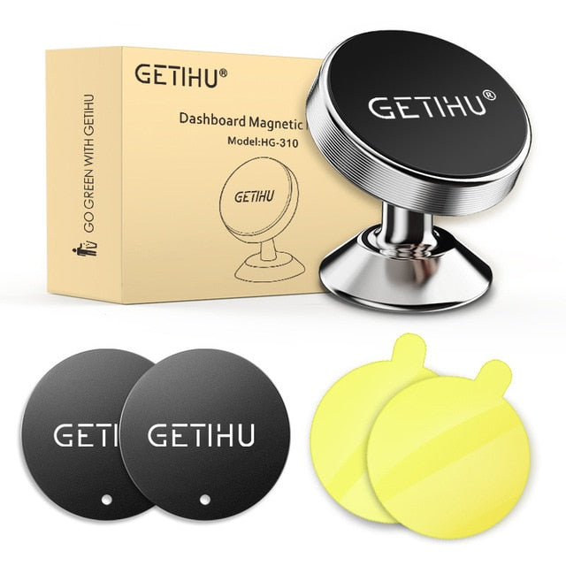 GETIHU Universal Magnetic Car Phone Holder Stand in Car Magnet Air Vent Mount Cell Mobile Phone Support GPS For iPhone X Samsung