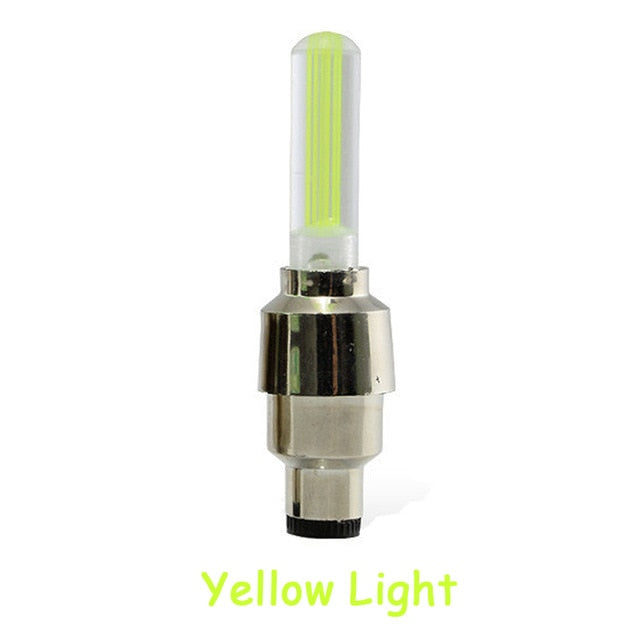 Bicycle Lights Wheel Spoke Tire LED Bike Valve Lights with Batteries Tyre Valve Cap Cycling Lantern Lamp MTB Bike Accessories