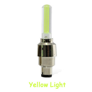 Bicycle Lights Wheel Spoke Tire LED Bike Valve Lights with Batteries Tyre Valve Cap Cycling Lantern Lamp MTB Bike Accessories