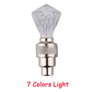 Bicycle Lights Wheel Spoke Tire LED Bike Valve Lights with Batteries Tyre Valve Cap Cycling Lantern Lamp MTB Bike Accessories