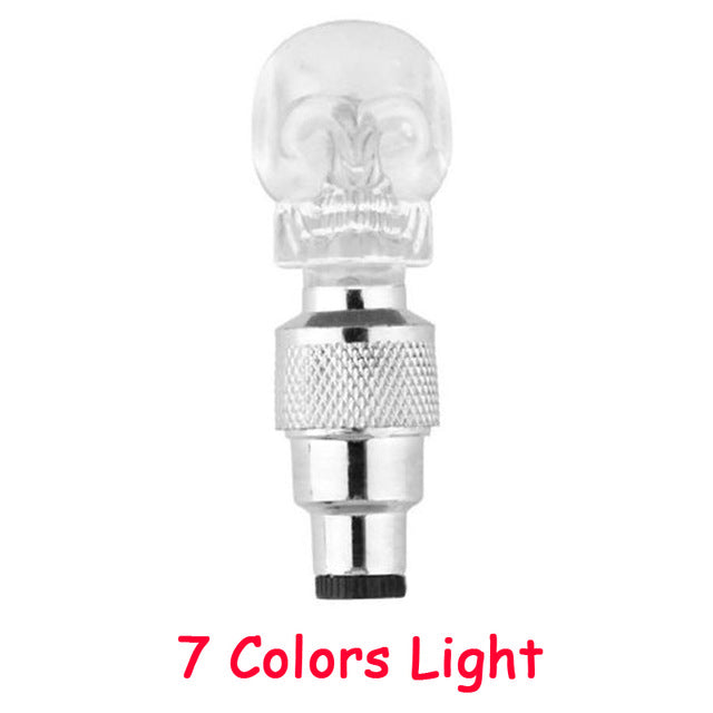 Bicycle Lights Wheel Spoke Tire LED Bike Valve Lights with Batteries Tyre Valve Cap Cycling Lantern Lamp MTB Bike Accessories