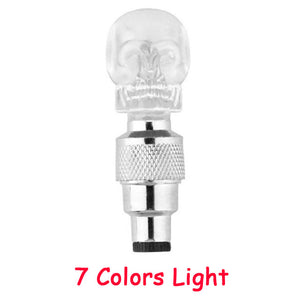 Bicycle Lights Wheel Spoke Tire LED Bike Valve Lights with Batteries Tyre Valve Cap Cycling Lantern Lamp MTB Bike Accessories