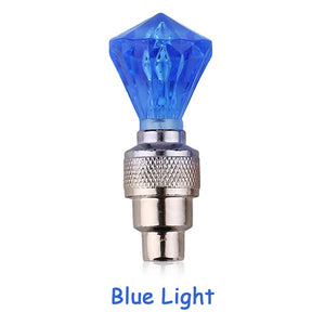 Bicycle Lights Wheel Spoke Tire LED Bike Valve Lights with Batteries Tyre Valve Cap Cycling Lantern Lamp MTB Bike Accessories