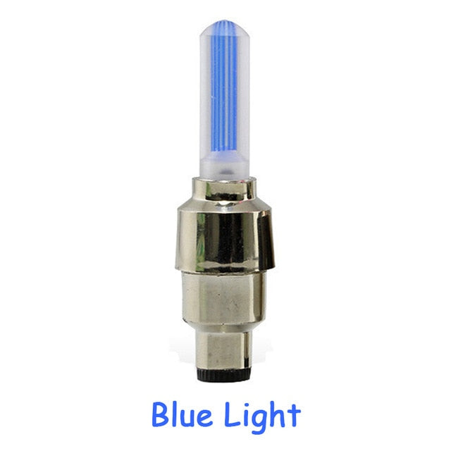 Bicycle Lights Wheel Spoke Tire LED Bike Valve Lights with Batteries Tyre Valve Cap Cycling Lantern Lamp MTB Bike Accessories