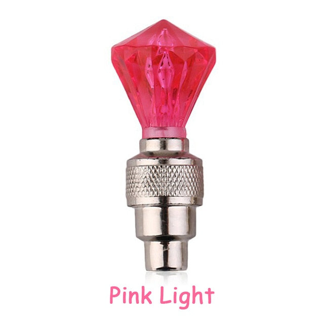 Bicycle Lights Wheel Spoke Tire LED Bike Valve Lights with Batteries Tyre Valve Cap Cycling Lantern Lamp MTB Bike Accessories