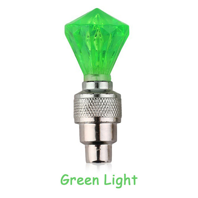 Bicycle Lights Wheel Spoke Tire LED Bike Valve Lights with Batteries Tyre Valve Cap Cycling Lantern Lamp MTB Bike Accessories