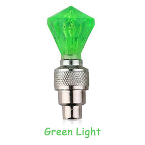 Bicycle Lights Wheel Spoke Tire LED Bike Valve Lights with Batteries Tyre Valve Cap Cycling Lantern Lamp MTB Bike Accessories