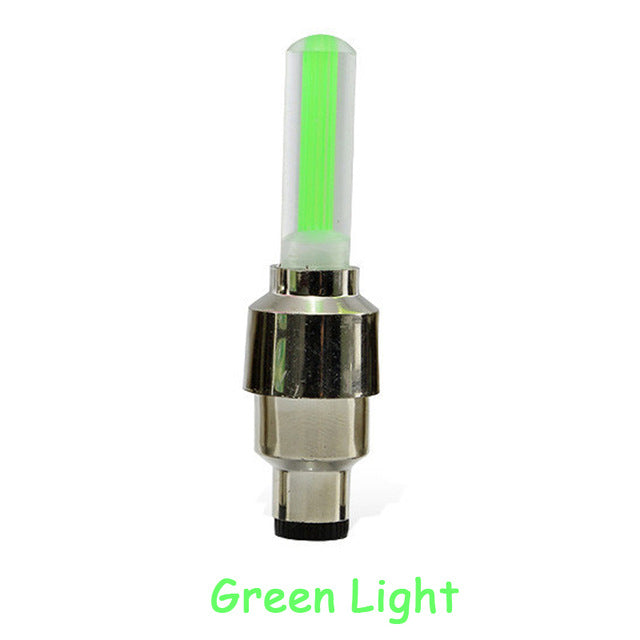 Bicycle Lights Wheel Spoke Tire LED Bike Valve Lights with Batteries Tyre Valve Cap Cycling Lantern Lamp MTB Bike Accessories