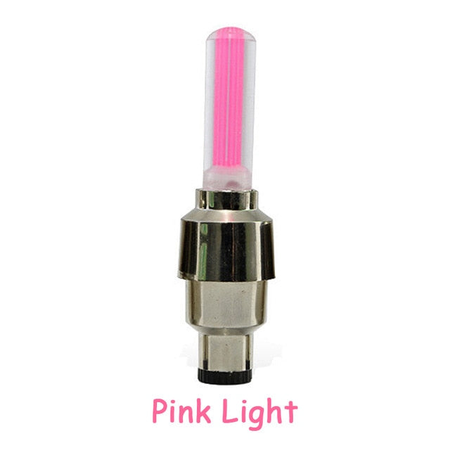 Bicycle Lights Wheel Spoke Tire LED Bike Valve Lights with Batteries Tyre Valve Cap Cycling Lantern Lamp MTB Bike Accessories