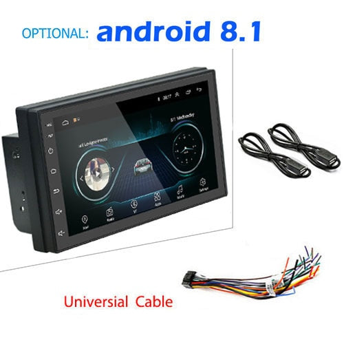 Podofo 2 din Car Radio 2.5D GPS Android Multimedia Player Universal 7" audio Navigation For Volkswagen Nissan Hyundai Kia Toyota