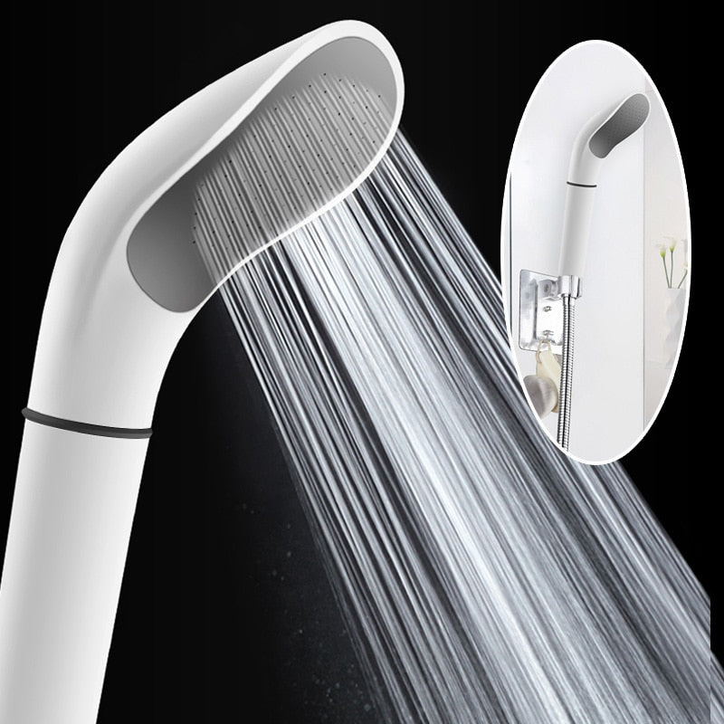 High Quality Pressure Rainfall Shower Head white Shower Head Water Saving Filter Spray Nozzle High Pressure Water Saving