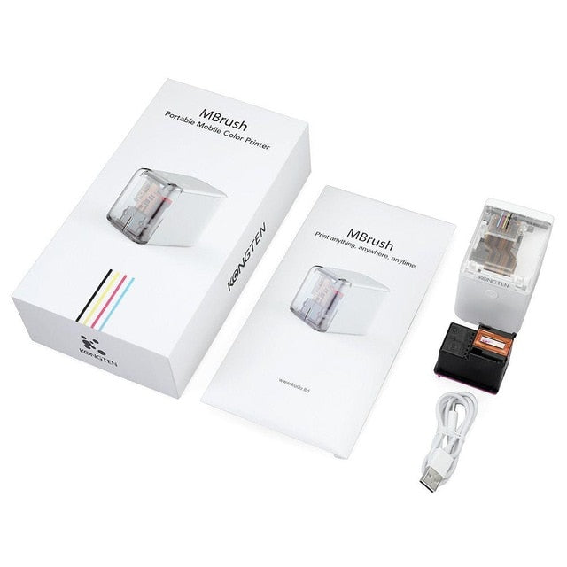 Handheld Mobile Printer Paperless Multi-surface tattoo photo logo pattern bar code Multipurpose Portable MINI Color Printer