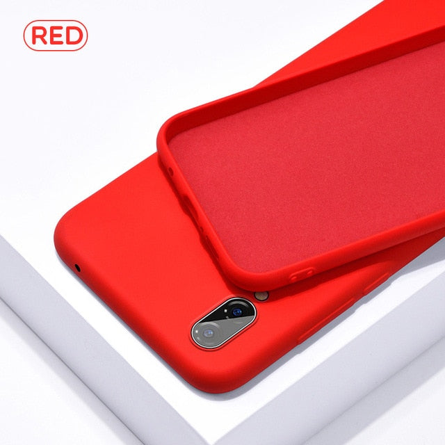 Soft Liquid Silicone Case For Samsung Galaxy A10 A20 A30 A40 A50 A70 A20E A51 A71 A6 2018 Note 10 S8 S9 S10 Plus S10e S20 Ultra