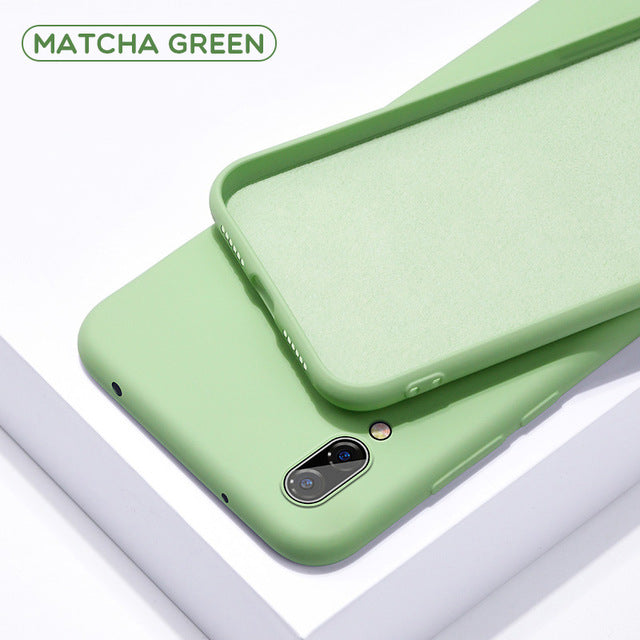 Soft Liquid Silicone Case For Samsung Galaxy A10 A20 A30 A40 A50 A70 A20E A51 A71 A6 2018 Note 10 S8 S9 S10 Plus S10e S20 Ultra