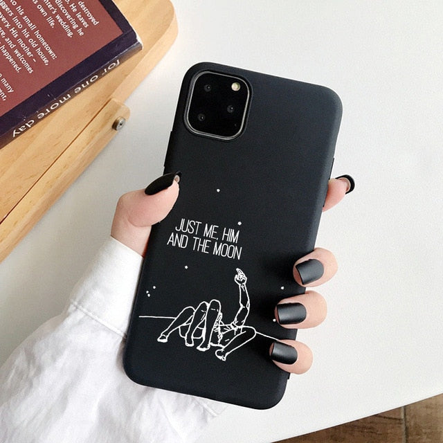 Girl Body Lover Rose Soft Case For iPhone 7 8 Plus X XS Max XR Coque Case For iphone 5 5s SE 6 6s Plus 11Pro Phone Cover Couple