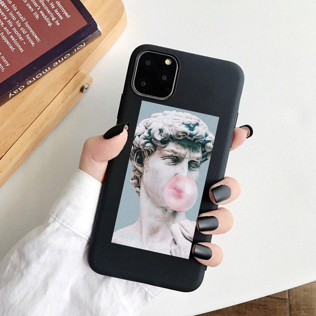 Girl Body Lover Rose Soft Case For iPhone 7 8 Plus X XS Max XR Coque Case For iphone 5 5s SE 6 6s Plus 11Pro Phone Cover Couple