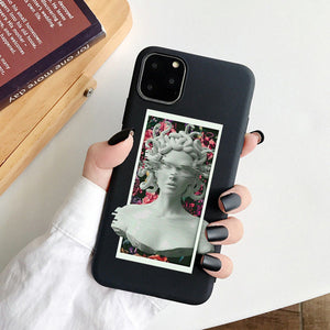 Girl Body Lover Rose Soft Case For iPhone 7 8 Plus X XS Max XR Coque Case For iphone 5 5s SE 6 6s Plus 11Pro Phone Cover Couple