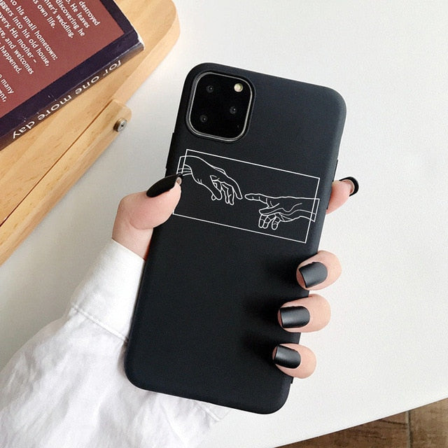 Girl Body Lover Rose Soft Case For iPhone 7 8 Plus X XS Max XR Coque Case For iphone 5 5s SE 6 6s Plus 11Pro Phone Cover Couple