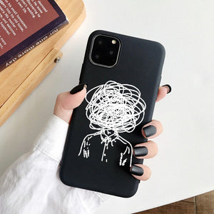 Girl Body Lover Rose Soft Case For iPhone 7 8 Plus X XS Max XR Coque Case For iphone 5 5s SE 6 6s Plus 11Pro Phone Cover Couple