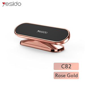 Yesido C55 mini Strip Shape Magnetic Car Phone Holder Stand For iPhone Samsung Xiaomi wall metal Magnet GPS Car Mount Dashboard