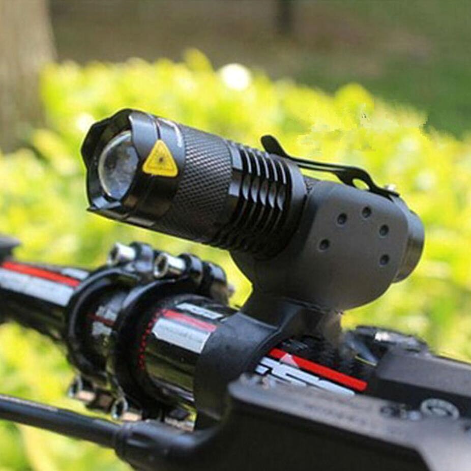 7W 3000LM 3 Mode Bicycle Light Q5 Led Cycling Front Light Bike Lights Lamp Torch Waterproof Zoom Bike Flashlight, Use 14500