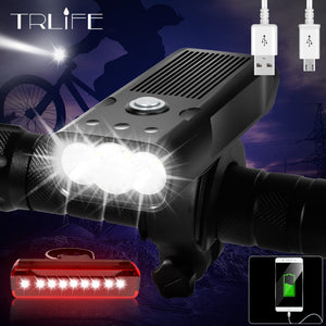 20000Lums Bicycle Light L2/T6 USB Rechargeable 5200mAh Bike Light IPX5 Waterproof LED Headlight  as Power Bank Bike Accessories