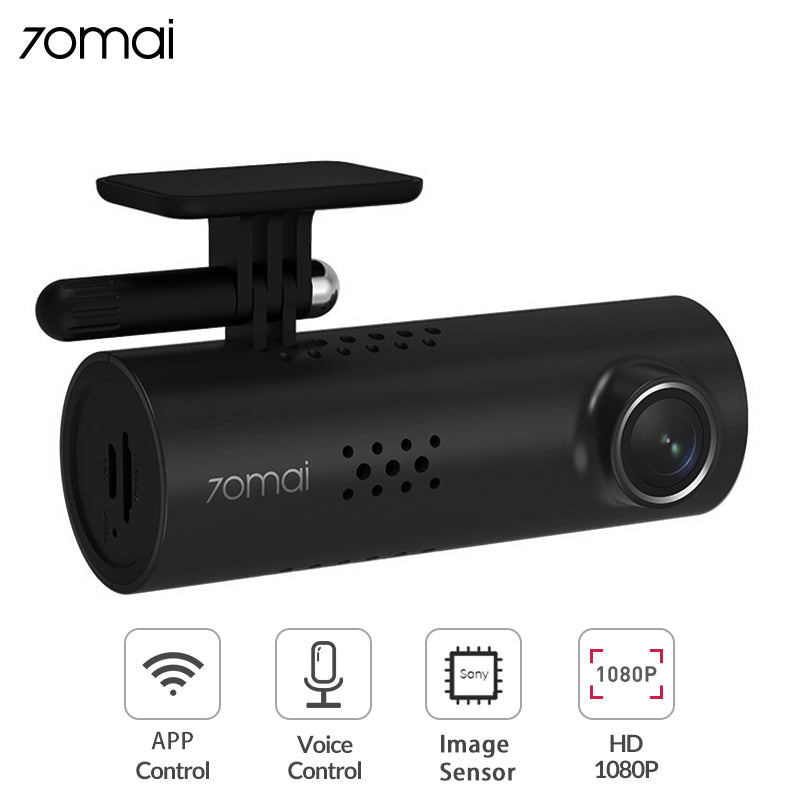 70mai Dash Cam 1S Wifi Car DVR Camera Full HD 1080P Night Vision APP English Voice Control 70mai 1S Car Camera Recorder G-sensor