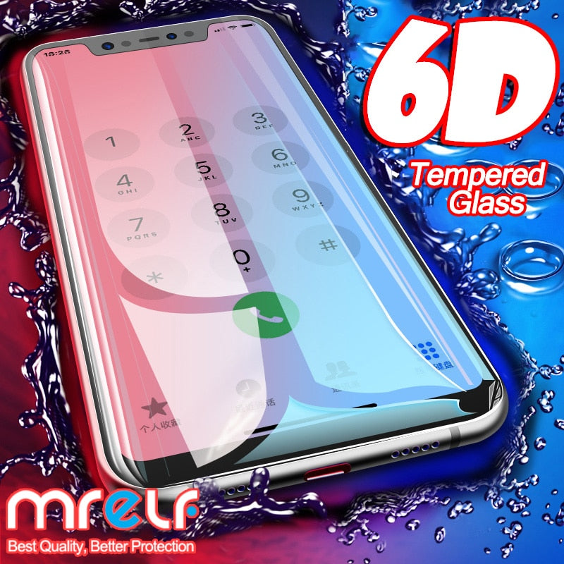 6D Tempered Glass for Xiaomi Redmi Note 8 Pro 7 8T 5 6 Screen Protector Protective 8A 7A Redmi Glass Mi 9 SE 8 Lite A3 CC9 Glass