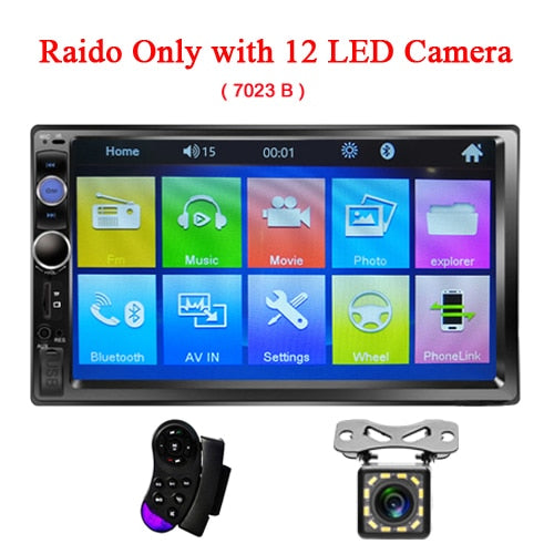 Podofo Radio 2 din Car Multimedia Player 7" Autoradio 2din Stereo Android Mirrorlink for Volkswagen Nissan Hyundai Kia Toyota