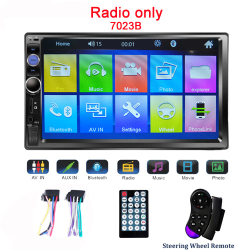 Podofo Radio 2 din Car Multimedia Player 7" Autoradio 2din Stereo Android Mirrorlink for Volkswagen Nissan Hyundai Kia Toyota