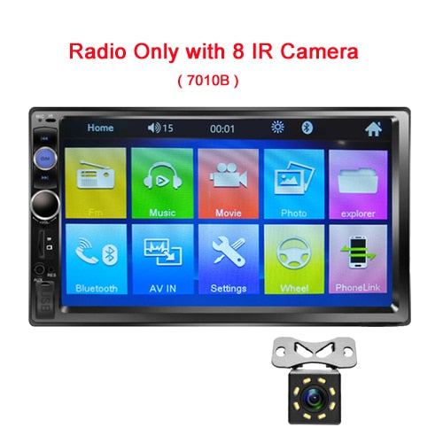 Podofo Radio 2 din Car Multimedia Player 7" Autoradio 2din Stereo Android Mirrorlink for Volkswagen Nissan Hyundai Kia Toyota