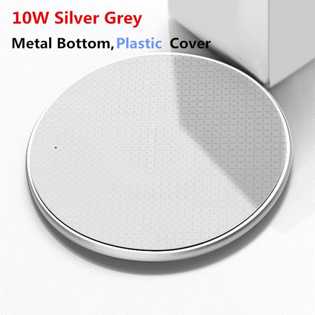 Qi Wireless Charger 10W/7.5W/5W QC3.0 Fast Phone Charger for iPhone 11 X XR XS Max Samsung S10 9 Xiaomi Wireless USB Charger Pad