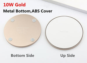 Qi Wireless Charger 10W/7.5W/5W QC3.0 Fast Phone Charger for iPhone 11 X XR XS Max Samsung S10 9 Xiaomi Wireless USB Charger Pad