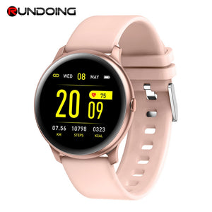 RUNDOING Upgraded KW19 Pro Full Touch Screen Women Smart watch Waterproof sport smartwatch for IOS and Android