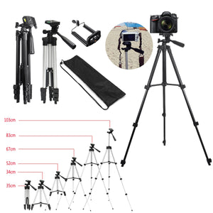 Extendable 36-100cm Adjustable Tripod Stand Mount Holder Clip for Live for Youtube Camera Phone Holder Bracket For Phone Camera