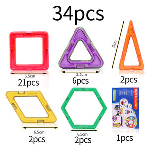 KACUU Big Size Magnetic Designer Construction Set Model & Building Toy Magnets Magnetic Blocks Educational Toys For Children