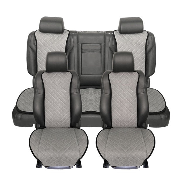 Universal gray Car Seat Cushion back Protector Automotive interior Fit for most Cars Artificial suede Four season Car Seat Cover