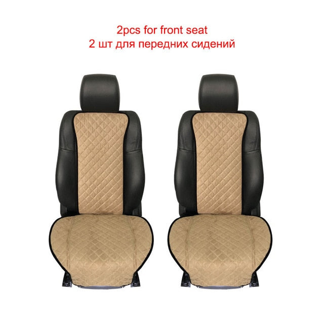 Universal gray Car Seat Cushion back Protector Automotive interior Fit for most Cars Artificial suede Four season Car Seat Cover