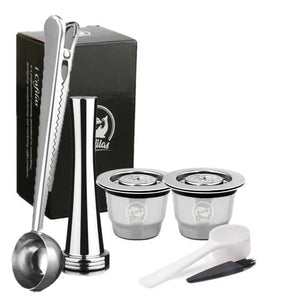 iCafilas Vip Link For Nespresso Reutilisable Refillable Capsule Crema Espresso Reusable New Refillable For Nespresso